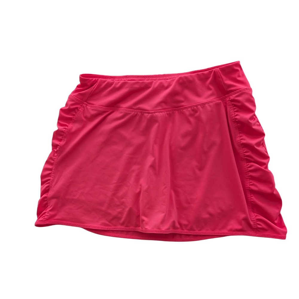 Layer 8 Performance‎ Pink Active Skort Womens Medium Ruched Tennis Golf Skirt M